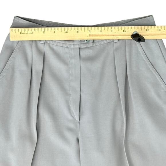 Vintage 70s Light Gray Le Painty High Waisted Tapered Pleated Pants size 24 - Picture 8 of 8